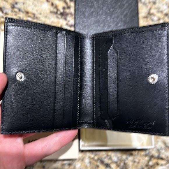 Mont Blanc Meisterstuck compact wallet 6cc black. Brand new with all boxes - Picture 3 of 4